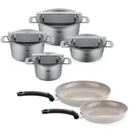 Fissler Phi Collection Pannenset met Glasdeksels, 6-delig