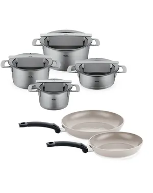 Fissler Phi Collection Pannenset met Glasdeksels, 6-delig