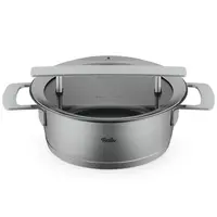 Fissler Phi Collection Lage Kookpan met Downdraft Glasdeksel 20 cm