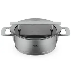 Fissler Fissler Phi Collection Lage Kookpan met Downdraft Glasdeksel 20 cm