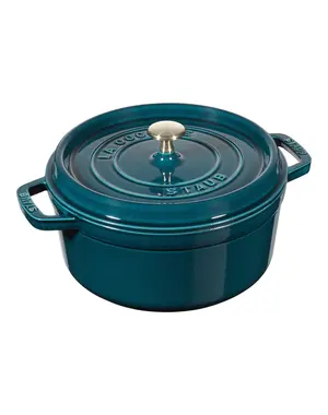 Staub Braadpan Gietijzer La Mer Blauw 24 cm