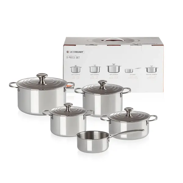 Le Creuset Le Creuset Signature RVS Pannenset 5-delig