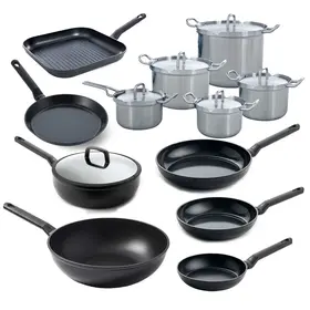 BK Cookware BK Q-linair Master RVS Pannenset - 12 delig