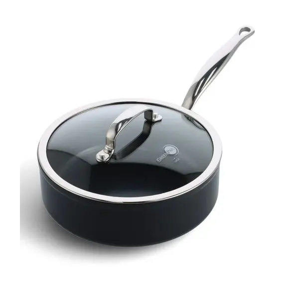 Greenpan Greenpan Barcelona Keramische Hapjespan - 24 cm - met glazen deksel