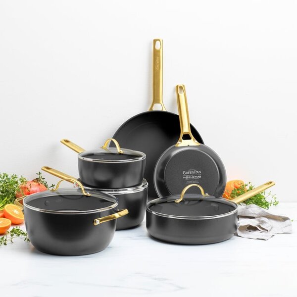 Greenpan Greenpan Padova Pannenset 6-delig - Zwart