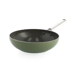 BK Cookware BK Sublime Wokpan Olive Green 28 cm