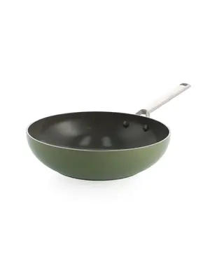 BK Cookware Sublime Wokpan Olive Green 28 cm