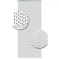 Lucca Vliegengordijn - 100x240 cm - Transparant met Zwart