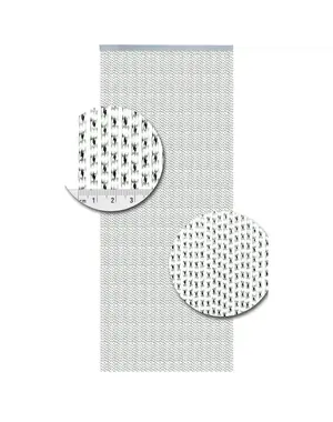 Vliegengordijnenexpert Lucca Vliegengordijn - 100x240 cm - Transparant met Zwart
