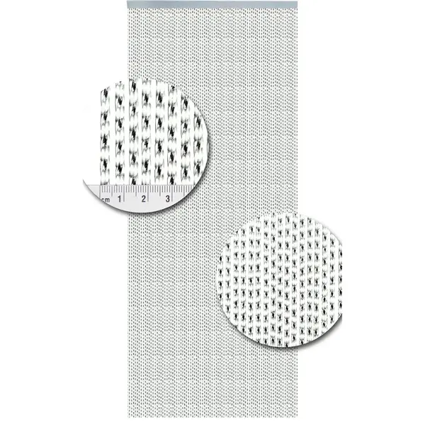Vliegengordijnenexpert Vliegengordijnenexpert - Lucca Vliegengordijn - 92x210 cm - Transparant met Zwart