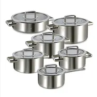 Royal Triply Pannenset 6-delig - RVS