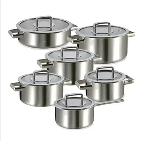 Habonne Royal Triply Pannenset 6-delig - RVS