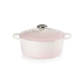 Le Creuset Le Creuset Signature Braadpan Shell Pink 24cm