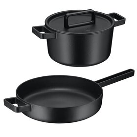 WMF Flavour Gietijzeren Set – Braadpan + Koekenpan
