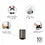 Brabantia Brabantia NewIcon pedaalemmer 3ltr  Platinum