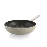 Tones Wok Antiaanbaklaag Wok 28cm - Taupe