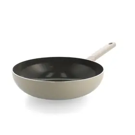 Greenchef Greenchef Tones Wok Antiaanbaklaag Wok 28cm - Taupe