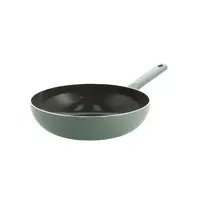 Tones Wok Antiaanbaklaag Wok 28cm - Smokey Blue