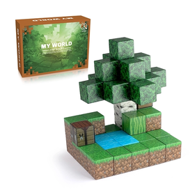 Magnetenspeelgoed.nl Magnetische bouwstenen Mini Bos 48 stuks