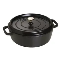 Staub Lage cocotte 26cm / 4L - Zwart