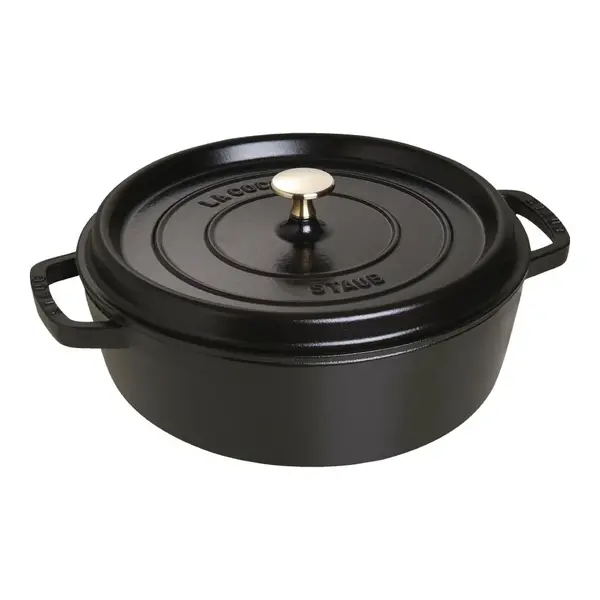 Staub Staub Lage cocotte 26cm / 4L - Zwart