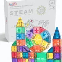 MNTL magnetisch regenboog speelgoed XXXL voordeelpakket 220 stuks