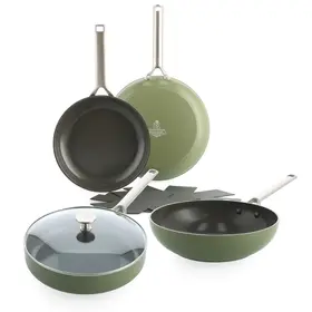 BK Cookware BK Sublime Keramische Pannenset Olive Green 4-delig