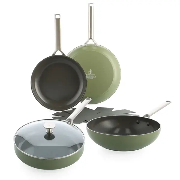BK Cookware BK Sublime Keramische Pannenset Olive Green 4-delig