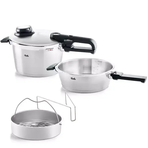 Fissler  Premium Snelkookset met RVS Deksel 4.5L en  2.5L