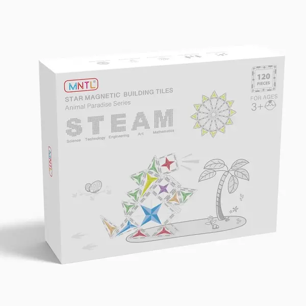 MNTL MNTL Magnetic Tiles Magnetische Tegels Pastel - 120 stuks