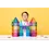 CONNETIX  CONNETIX Glitter Castle 48-delig