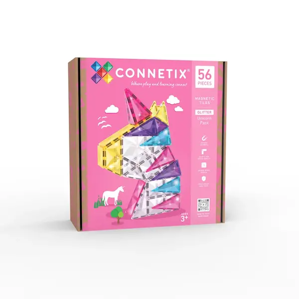 CONNETIX  CONNETIX Unicorn Glitter Pack 56-delig