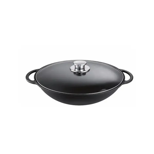 Schulte-Ufer Schulte-Ufer Rustika Gietijzeren wok 36cm - met Deksel