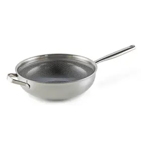 Habonne Hybrid RVS triply Wokpan PFAS vrij - 28cm