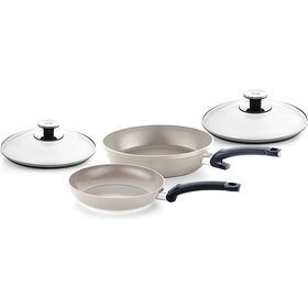 Fissler Ceratal Comfort Koekenpannen 24 + 28cm - met Deksels