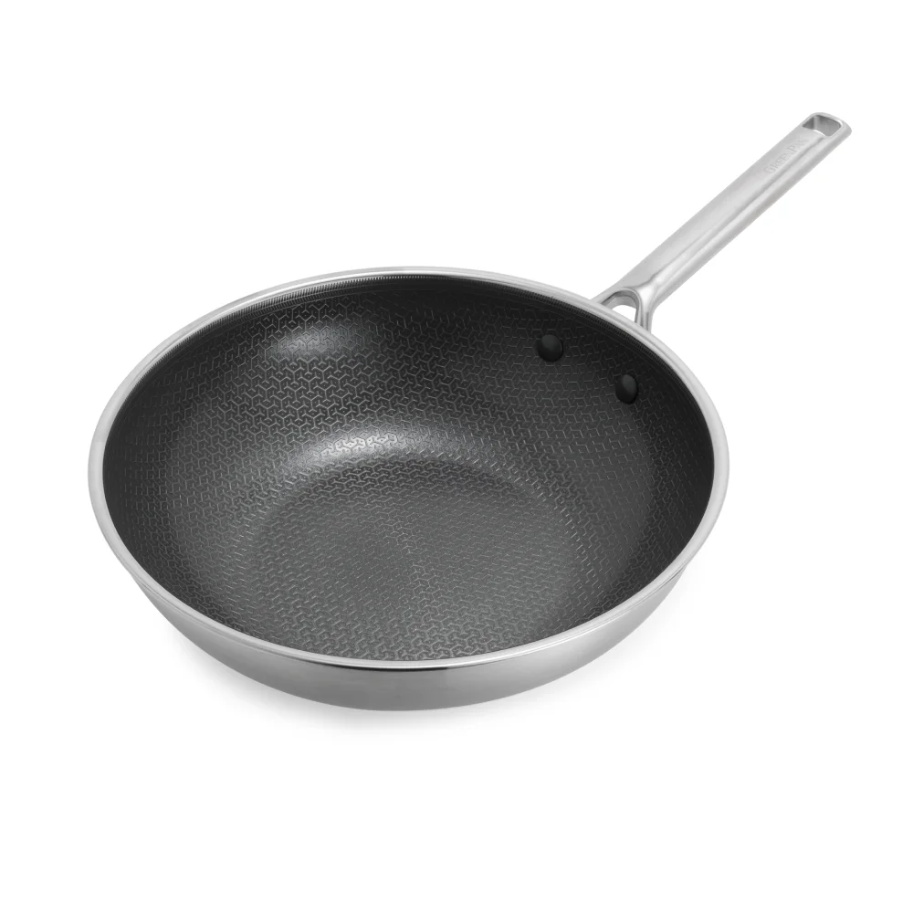 Greenpan GreenPan Apex Wok 28cm Triply RVS - Garde's Warenhuis