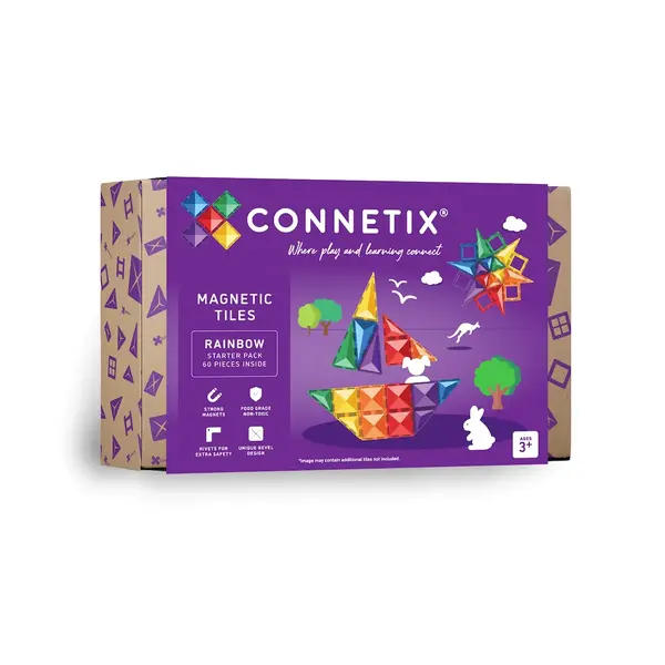 CONNETIX  CONNETIX Rainbow Starter Pack 60 pc