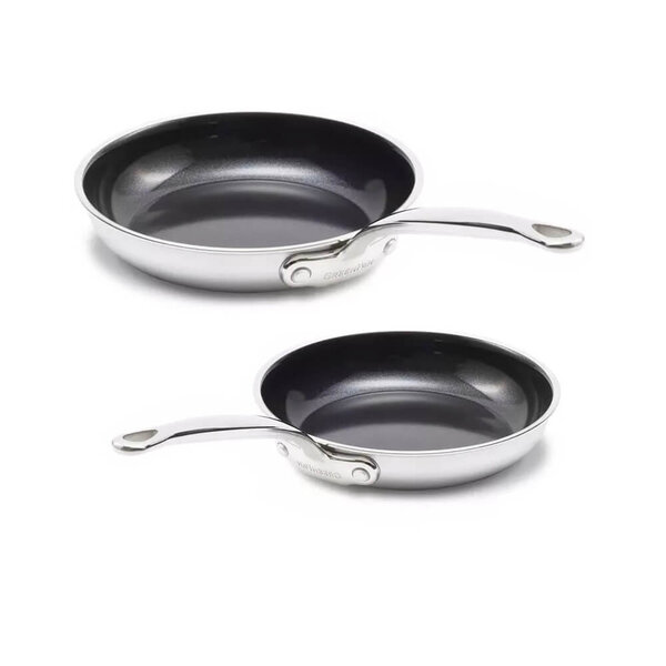Greenpan GreenPan Premiere Koekenpannenset - Ø 20 cm + 28cm - RVS