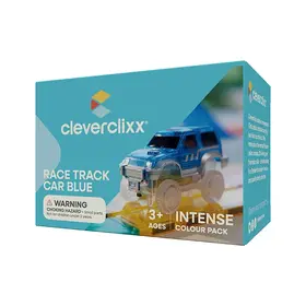 Cleverclixx Race Track Car Pastel - Blauw