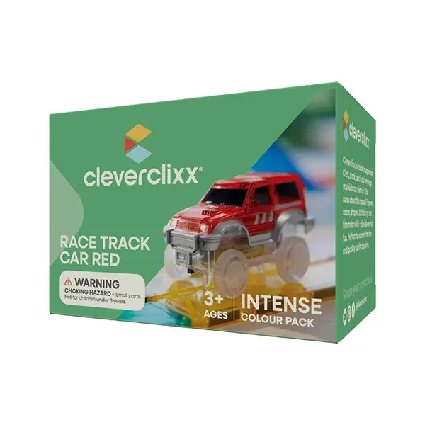 Cleverclixx Cleverclixx Race Track Car Pastel - Rood