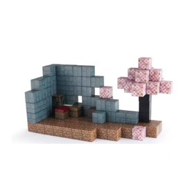 Magnetenspeelgoed.nl Magnetische bouwstenen Kersenbloesemhuis 130 stuks