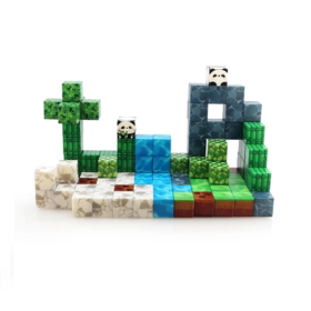 Magnetenspeelgoed.nl Magnetische bouwstenen Panda 100 stuks