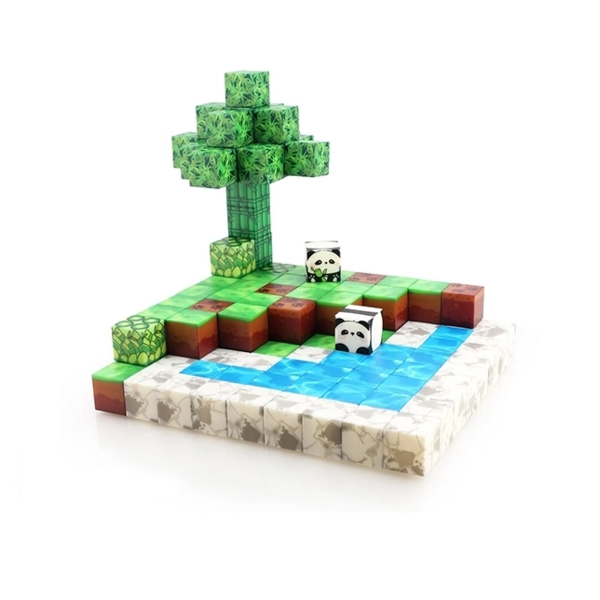 Magnetenspeelgoed.nl Magnetische bouwstenen Panda 126 stuks