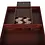 Longfield Games Sjoelbak Advanced Deluxe met 30 Sjoelstenen - Wedstrijdsjoelbak 200 cm - dark finish  - Aanbieding