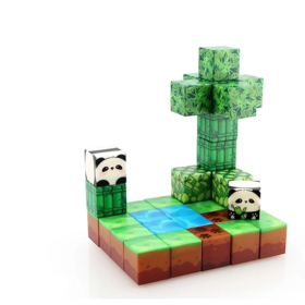 Magnetenspeelgoed.nl Magnetische bouwstenen Panda 34 stuks