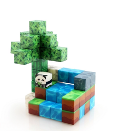 Magnetenspeelgoed.nl My World Magnetische bouwstenen Panda 48 stuks