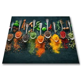 Papillon Papillon Inductie beschermer mat 60x60cm - Kruiden op Lepels