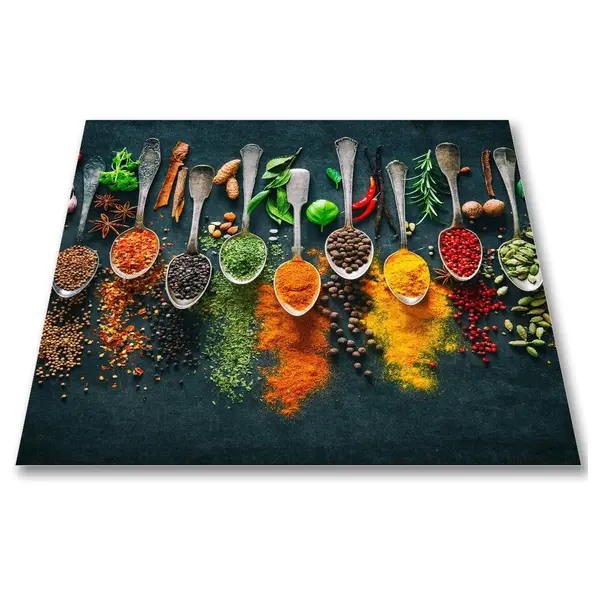 Papillon Papillon Inductie beschermer mat 60x60cm - Kruiden op Lepels