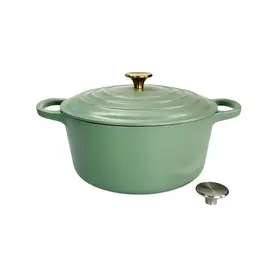 Relance Braadpan Gietijzer  26cm Mat Groen