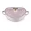 Le Creuset Le Creuset - Braadpan - Hart - in Geëmailleerd Gietijzer - met RVS Hartjesknop